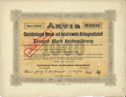 Charlottenburger Wasser- und Industriewerke Aktiengesellschaft – Bild 2
