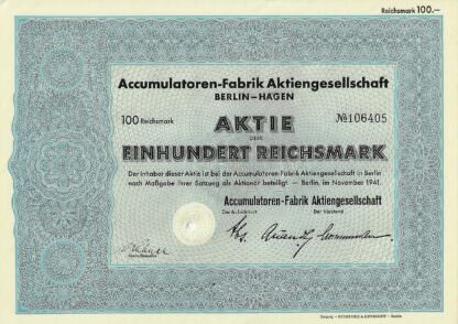 Accumulatoren-Fabrik Aktiengesellschaft Berlin-Hagen (VARTA) – Bild 2