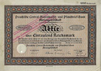 Preußische Central-Bodenkredit- und Pfandbrief-Bank Aktiengesellschaft, 1930