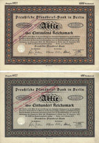Preußische Pfandbrief-Bank in Berlin, 1927
