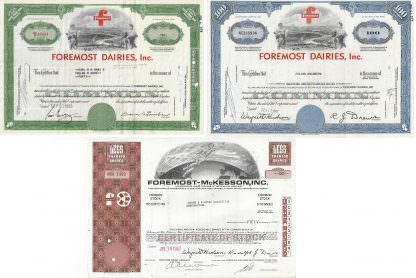Foremost Dairies, Inc. / Foremost-McKesson, Inc. - US Molkereibetrieb