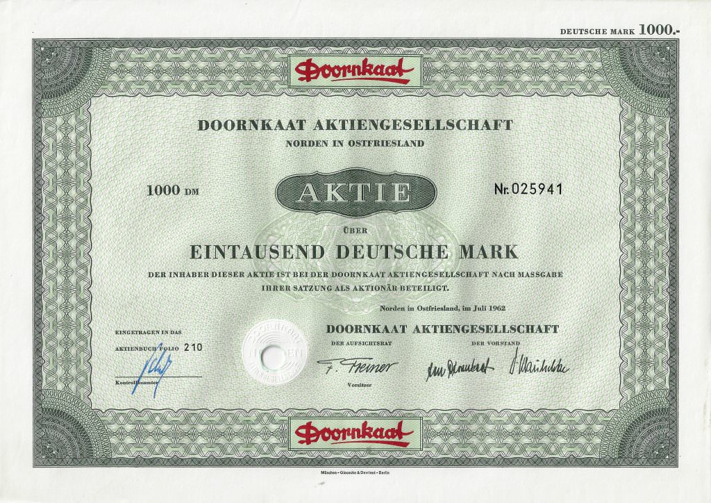 Doornkaat Aktiengesellschaft, Norden in Ostfriesland (Berentzen