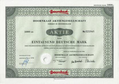 Doornkaat Aktiengesellschaft, Norden in Ostfriesland (Berentzen)