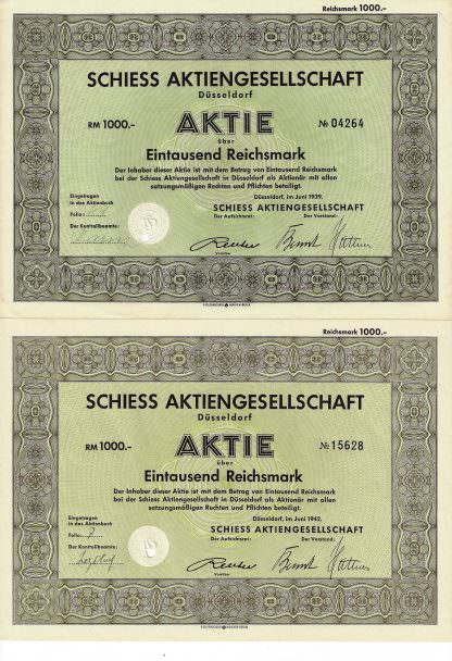 Schiess Aktiengesellschaft Düsseldorf