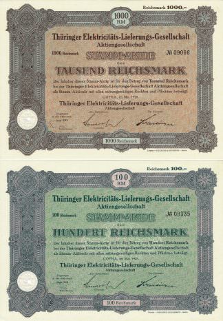 Thüringer Elektricitäts-Lieferungs-Gesellschaft AG, Mai 1929, Gotha