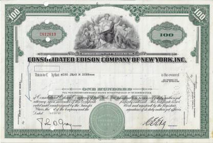 Edison Aktien, Consolidated Edison Company of New York - Thomas Alva Edison – Bild 2