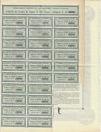 Compagnie Generale Anversoise S.A. - 1920 – Bild 4
