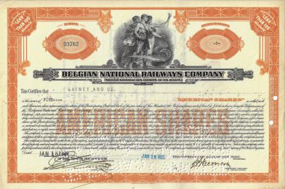 SNCB - Belgian National Railways Company, 1929 (Societe Nationale des Chemins de fer Belges)