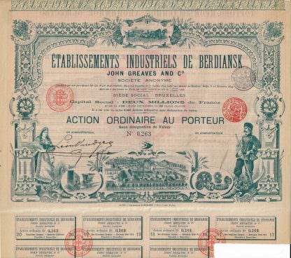 Etablissements Industriels de Berdiansk John Greaves and Co. S.A.