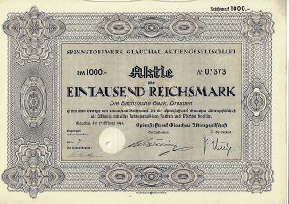 Spinnstoffwerk Glauchau Aktiengesellschaft,