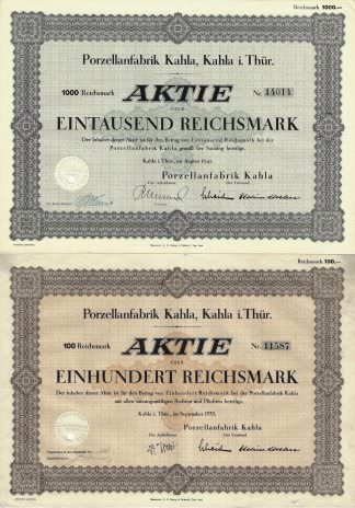 Porzellanfabrik Kahla, Kahla i. Thür