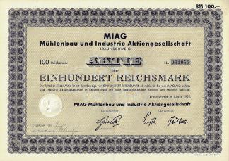 MIAG Mühlenbau und Industrie Aktiengesellschaft, Braunschweig