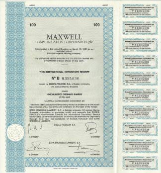 MAXWELL Communication Corporation plc., 1991