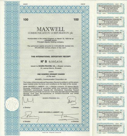 MAXWELL Communication Corporation plc., 1991