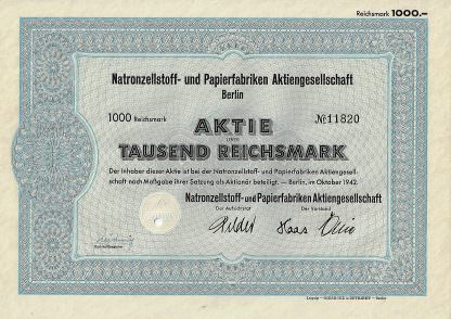 Natronzellstoff- und Papierfabriken Aktiengesellschaft Berlin