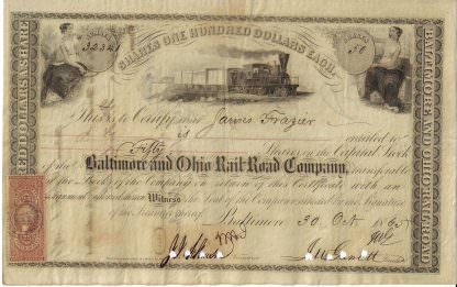 The Baltimore and Ohio Railroad Company, 1865