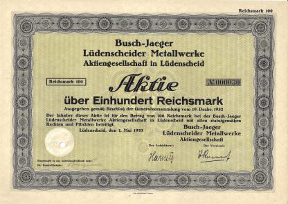 Busch-Jaeger Lüdenscheider Metallwerke Aktiengesellschaft (heute AAB-Gruppe)