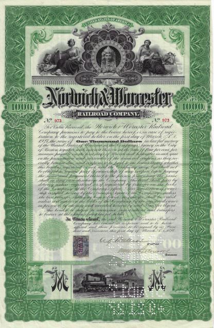 Norwich & Worcester Railroad Company, 1897