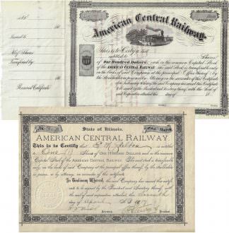 American Central Railway, Illinois