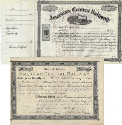 American Central Railway, Illinois