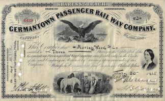 Germantown Passenger Rail Way Company, 1925 (Vignette rechts: Florence Nightingale)