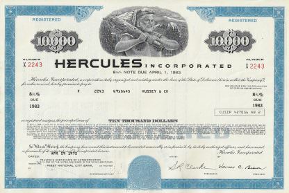 Hercules Incorporated, Wilmington (US-Chemiekonzern und Waffenproduzent)