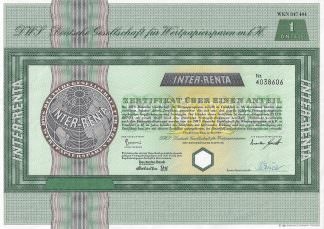 INTER-RENTA Fonds-Anteil mit Rest-Kupons (DWS - Deutsche Gesellschaft für Wertpapiersparen mbH)