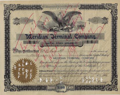 Meridian Terminal Company, 1904