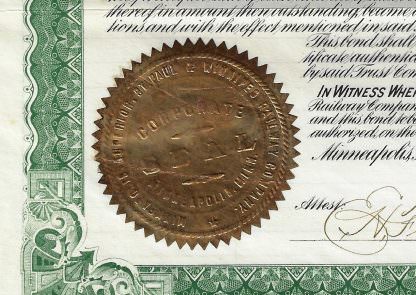 Minneapolis, Superior, St. Paul & Winnipeg Railway Company, 1902 (incl. aller Kupons) – Bild 3