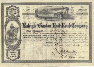Raleigh and Gaston Rail-Road Company, 1856
