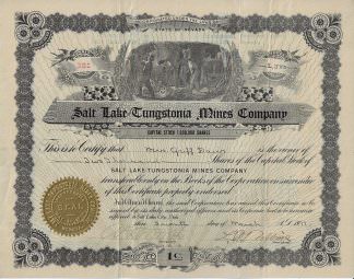 Salt Lake-Tungstonia Mines Company, 1917