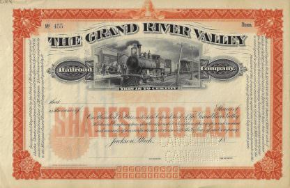 The Grand River Valley Railroad Company, 1800er Jahre