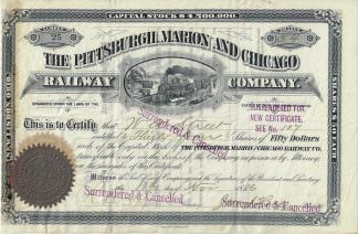 The Pittsburgh, Marion and Chicago Railway Company, 1886
