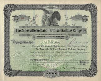 The Zanesville Belt and Terminal Railway Company, 1918