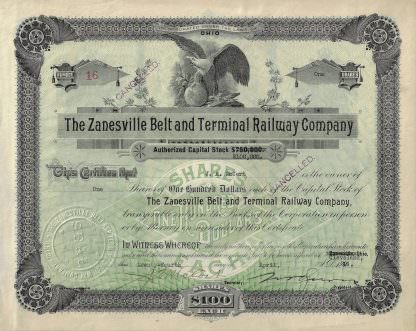 The Zanesville Belt and Terminal Railway Company, 1918