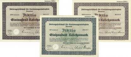 Aktiengesellschaft für Cartonnagenindustrie Dresden, 1933