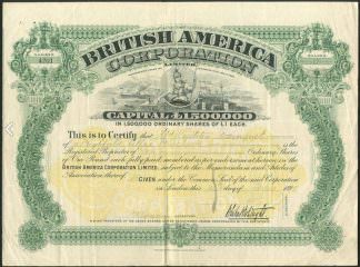 British American Corporation, 1898 (James Whittaker Wright)