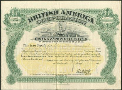 British American Corporation, 1898 (James Whittaker Wright)