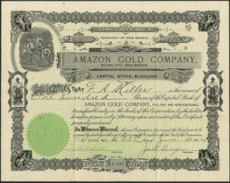 Amazon Gold Company, Silver City, New Mexico, 1904
