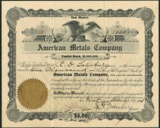 American Metals Company, New Mexico, 1905