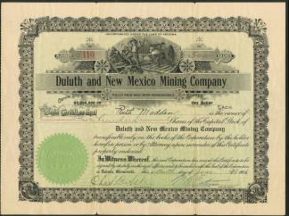 Duluth and New Mexico Mining Company, 1906