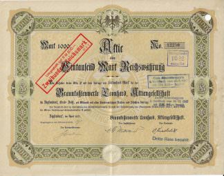 Braunkohlenwerke Leonhard, Aktiengesellschaft, 1921
