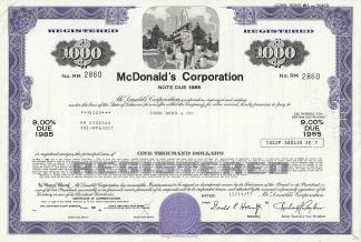 Mc Donald's Corporation -legendäre US-Fast-Food-Kette-