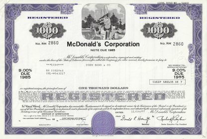 Mc Donald's Corporation -legendäre US-Fast-Food-Kette-