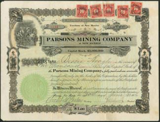 Parsons Mining Company, New Mexico, 1916