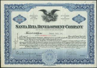 Santa Rita Development Company, New Mexico, 1917