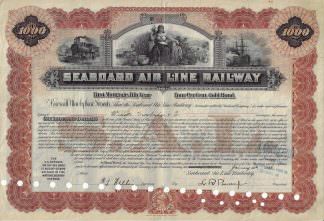Seaboard Air Line Railway, 5% Gold Bond, 1928