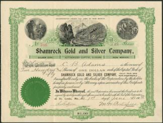 Shamrock Gold and Silver Company, New Mexico, 1903