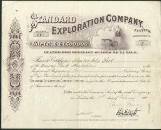 Standard Exploration Company, 1900 (James Whittaker Wright)