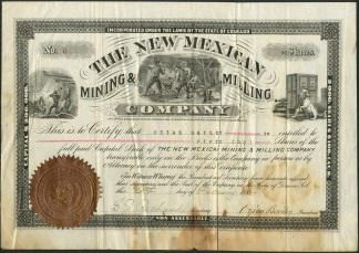 The New Mexican Mining & Milling Company, New Mexico, 1884